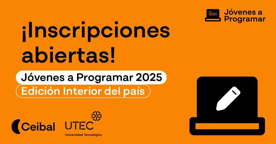 Inscripciones abiertas para Jóvenes a Programar 2025 (edición interior)
