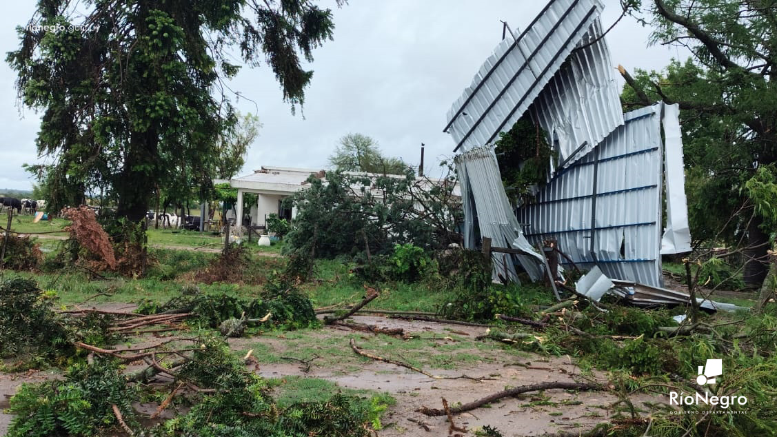 Fuerte temporal de agua y viento azotó gran parte del departamento